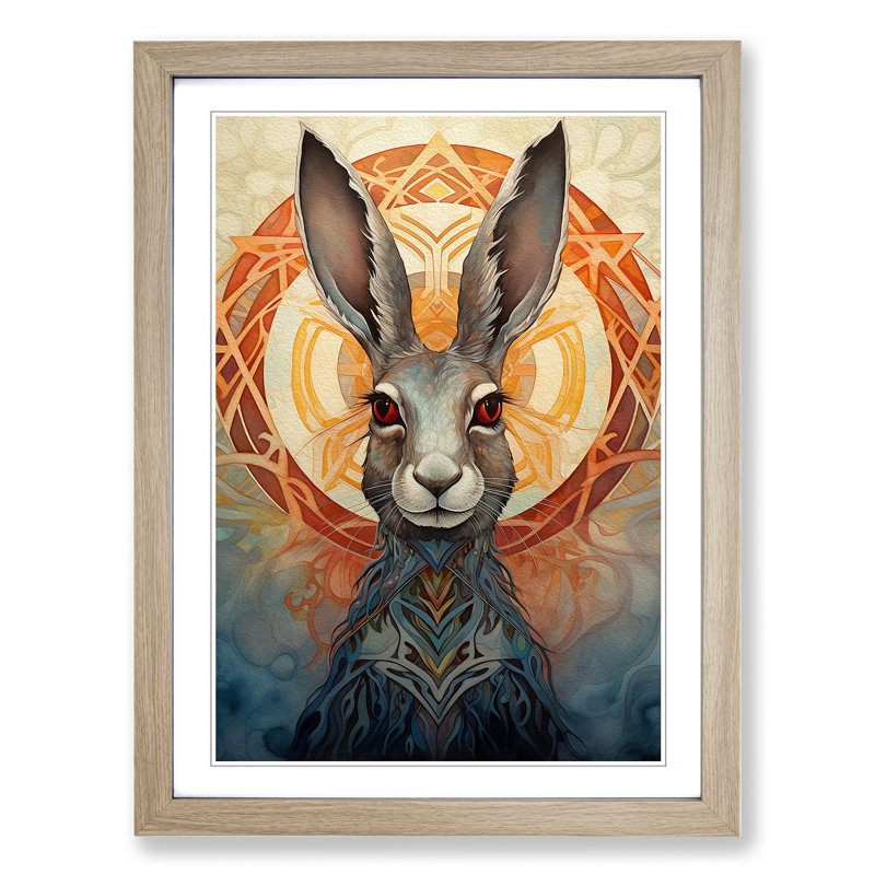 Hare Symbolism - Framed Print