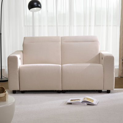 70.9" Zero Wall & Zero Gravity 3 Seater Power Reclining Sofa, Pet Friendly Fabric With USB & Type-C Ports For Living Room