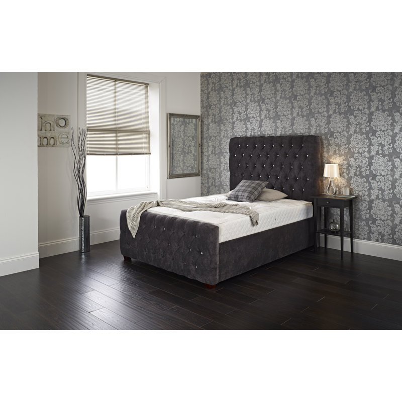 Leonidas Upholstered Bed, Double (4'6)
