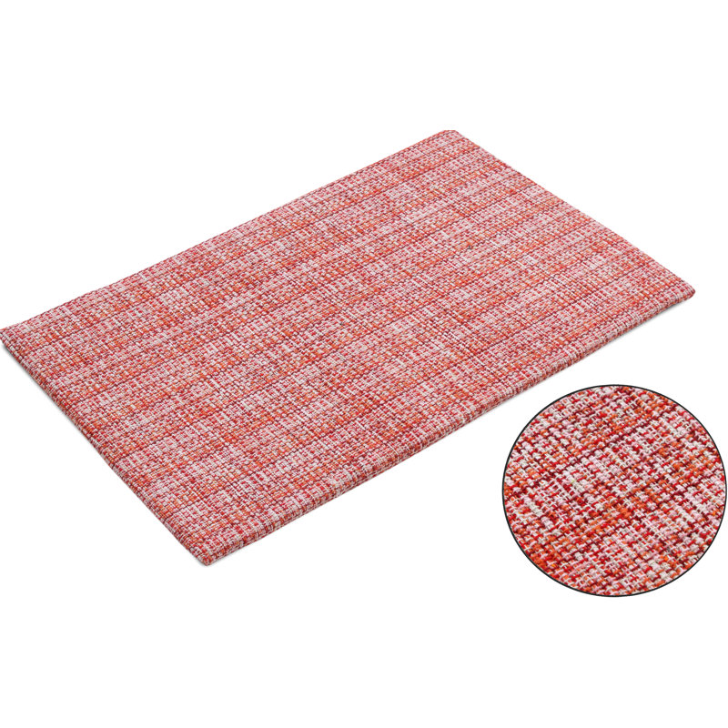 Tapis de cuisine antidérapant Doniesha, Orange