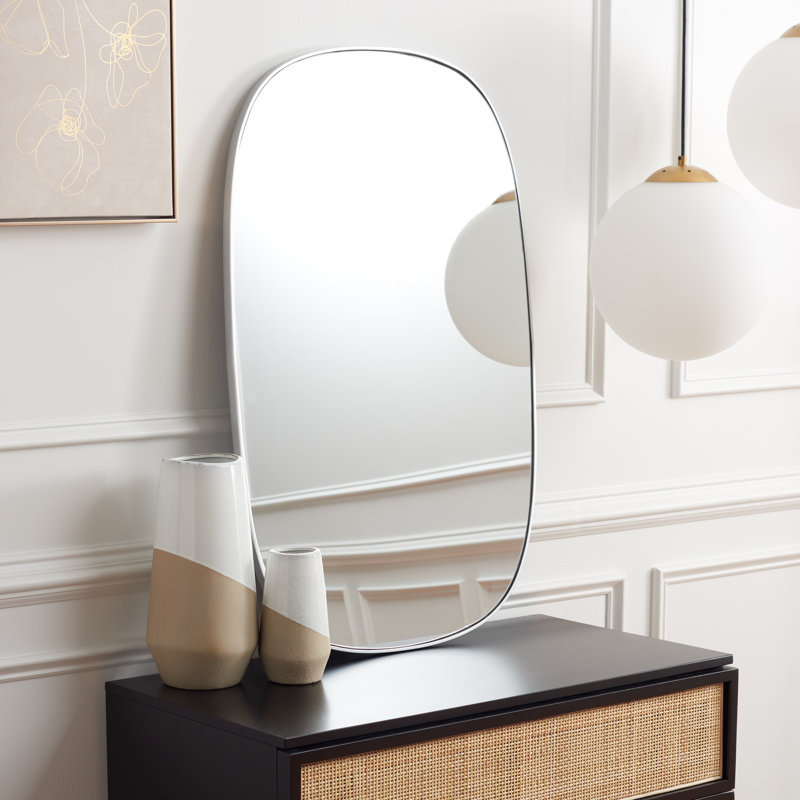 Miroir d'appoint Aulora, Argent