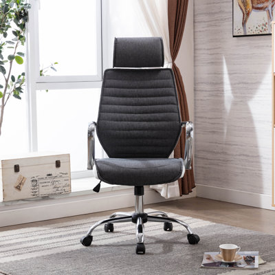 Hilbert Polyester Blend Task Chair with Headrest