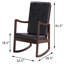 Chaise berçante avec accoudoirs