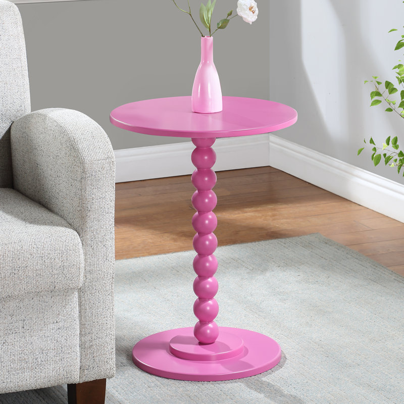 Markell End Table, Pink