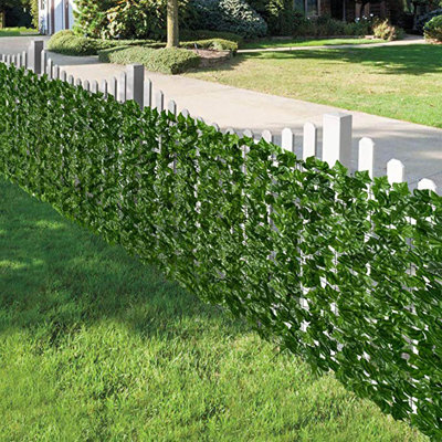 Artificial ivy leaves green wall privacy hedges screening roll fence decoration