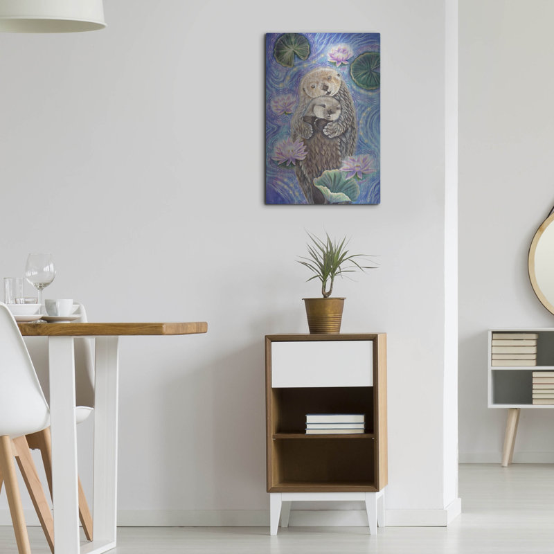  «Otter» par Verena Wild, art mural en métal, 16 po x 24 po, H 24 po x l 16 po