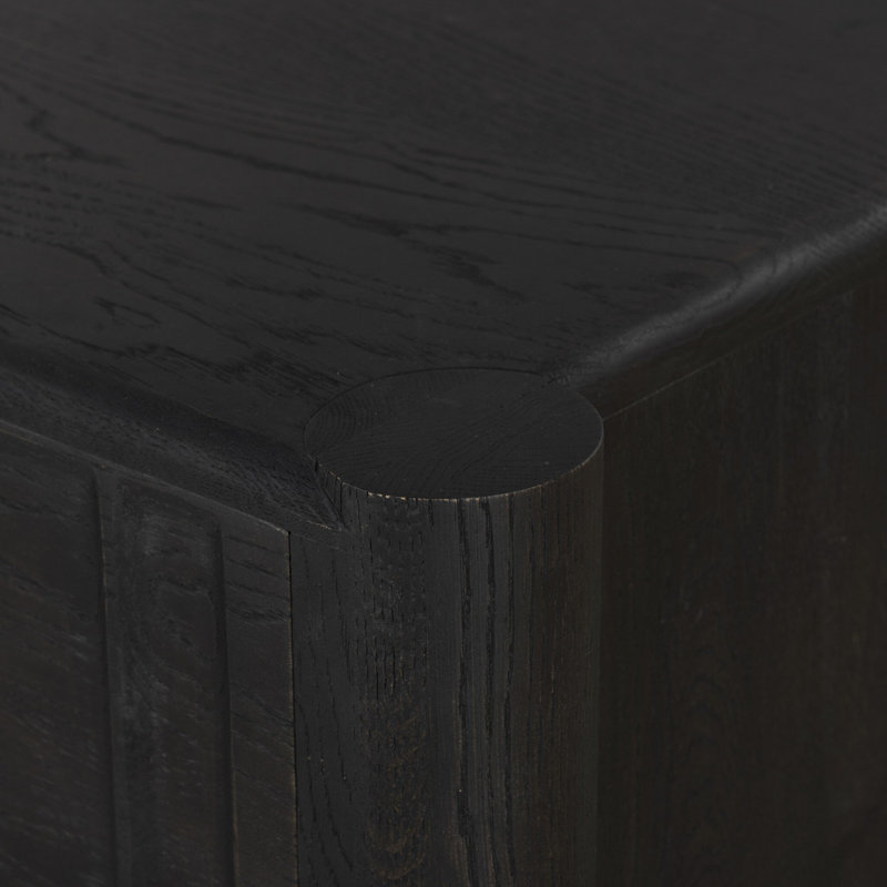 Ezri 6 - Drawer Solid Wood Dresser, Black