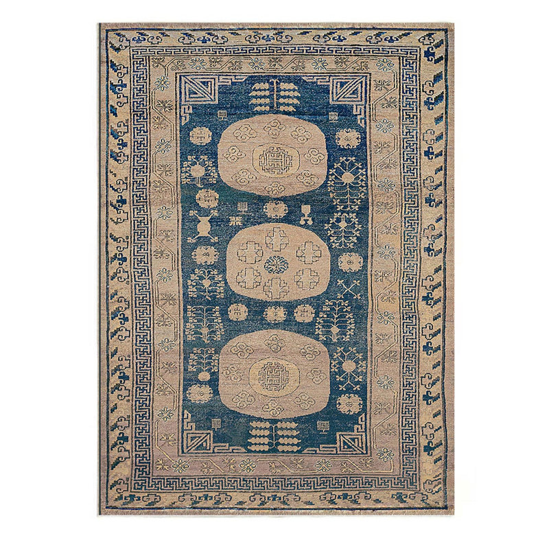 Crafters & Weavers Ushak Collection Area Rug Ultra Soft Washable Rug, Non Slip, Indoor, Stain Resistant Rugs for Living Room Bedroom Vintage Home Decor (8' x 10')