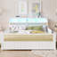 Structure de lit double en rotin avec lumières DEL et tête de lit à rangement, lit plateforme double avec barrières de sécurité pour enfants-1527048480