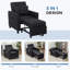 HOMCOM Chair Bed, Sleeper Chair with Pillow, Side Pockets-549080661