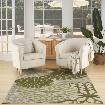 Tapis intérieur / extérieur floral Aril