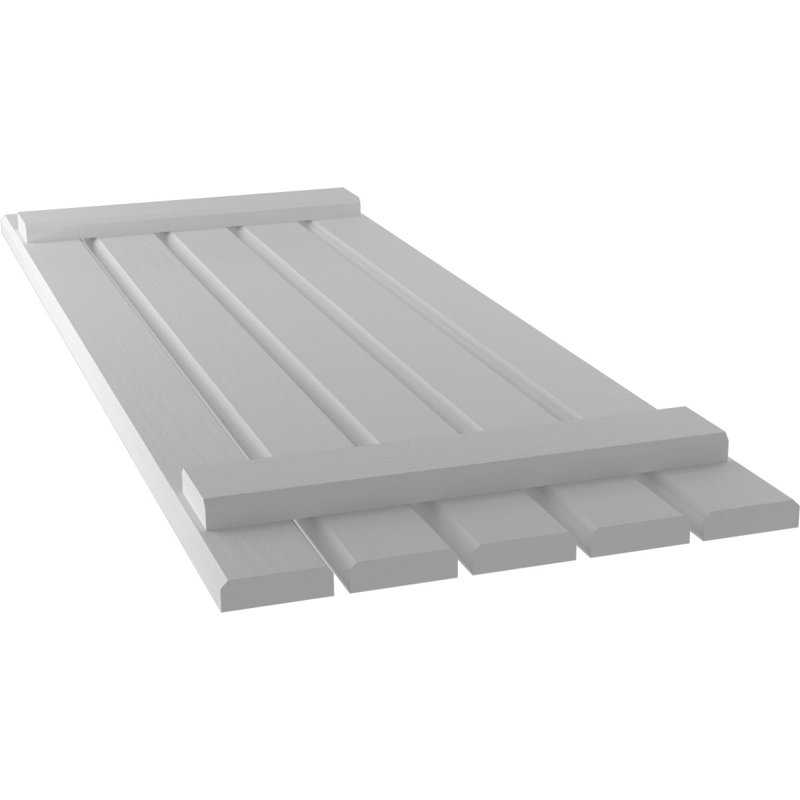 Volets de planche-n-lattes (par paire) Americraft (2 lattes), Apprêté, 19 1/2", 60"