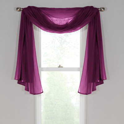 Adolfus Semi Sheer Window Scarf Single Panel