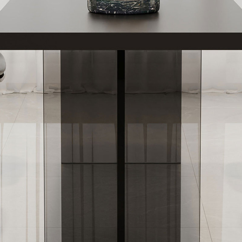 Table de salle à manger moderne et sophistiquée, H 29,53 po x L 70,87 po x l 31,5 po