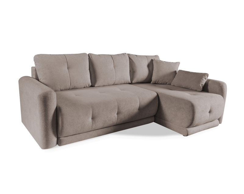 Tapani 4 Seater Velvet Sofa Bed, BEIGE