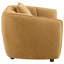 Chaise d'appoint rembourrée Wilta jaune moutarde-1668557186