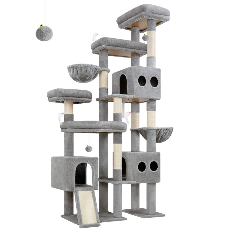 Tour pour chat S82d Big Cat, Gris clair