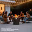 Table de foyer d'extérieur au propane en fer de 25 po H x 43 po l-852787108