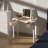 Sleek Vanity Table with LED Lights, Flip-Top Mirror and 2 Drawers, Jewelry Storage for Women Dressing-1604623478