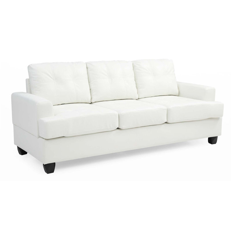 79" PU Sofa, White