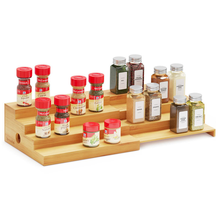 3 Tier Expandalbe Spice Rack Organizer – Healthier Spaces Organizing