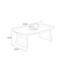 Burlywood Solid Wood Rectangular Coffee Table
