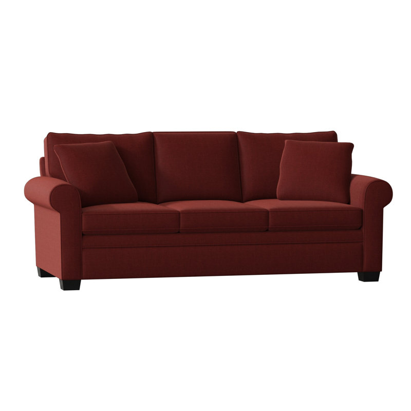 Quaker Upholstered 84'' Sofa, Espresso, Entice Brick