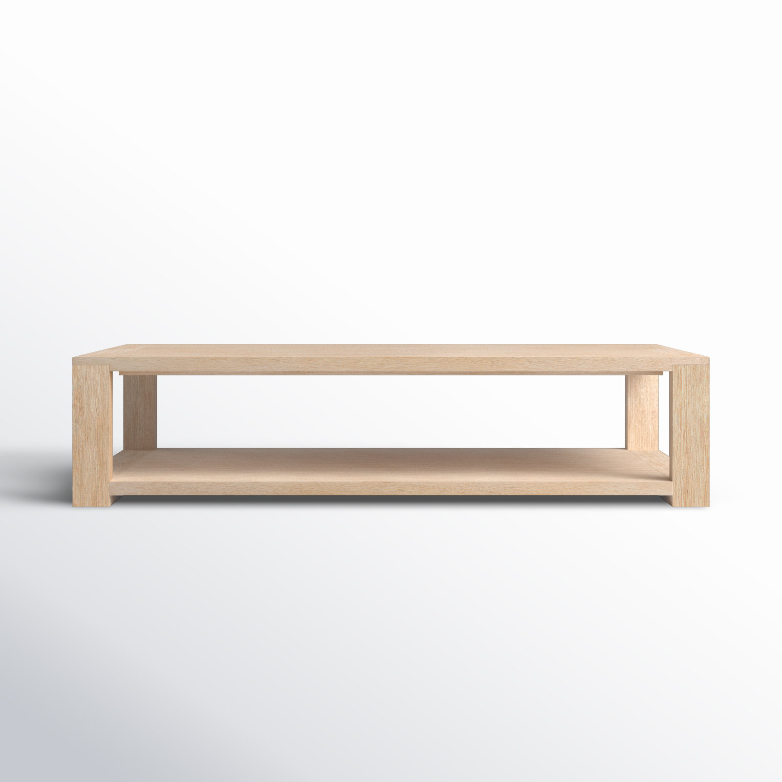 Aydeen Solid Wood Single Coffee Table, Beige