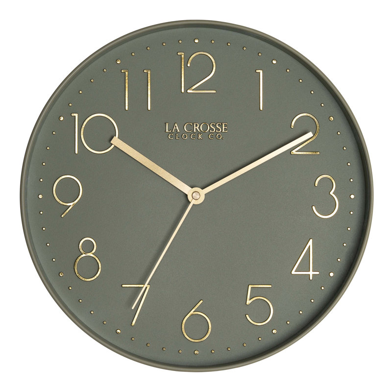 Horloge murale 12 po Paxton, Green
