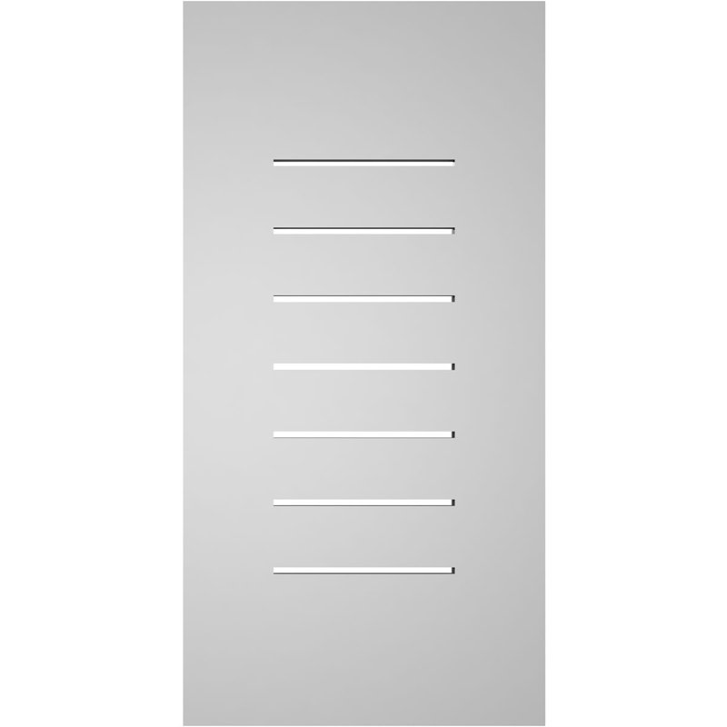 Évent à pignon fonctionnel en uréthane rectangulaire à fixation en surface, brun clair apprêté, H 28 po x l 14 po x P 1 po
