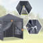 Amoi 2m x 2m Steel Pop-Up Gazebo-1856082994