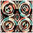 Retro Geometric Circles Quilted Bedspread All Sizes-129723966
