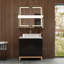 Ensemble de meuble-lavabo simple 35,4 po avec plateau en céramique et miroir Palen