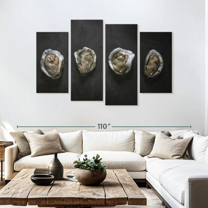 Brampt Raw Oysters, 54" H x 84" W