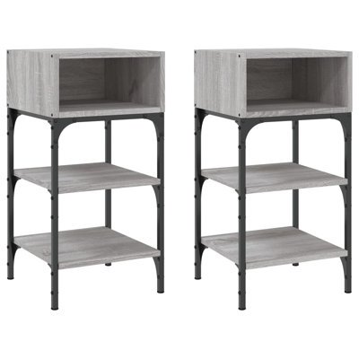 Dungall 35cm W Iron Bedside Table