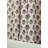 Light Pink Grey Floral Handmade Block Printed Colored Linen Unlined Flat Panel Curtain for Living Room and Bedroom, Boho Farmhouse Linen Drapes & Curtains-1799853310
