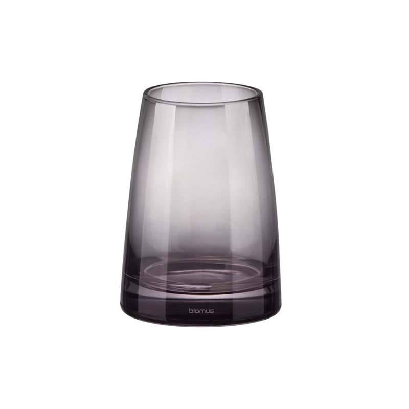 AVA Glass Bathroom Tumbler - Black, Black Glass with Black Pump