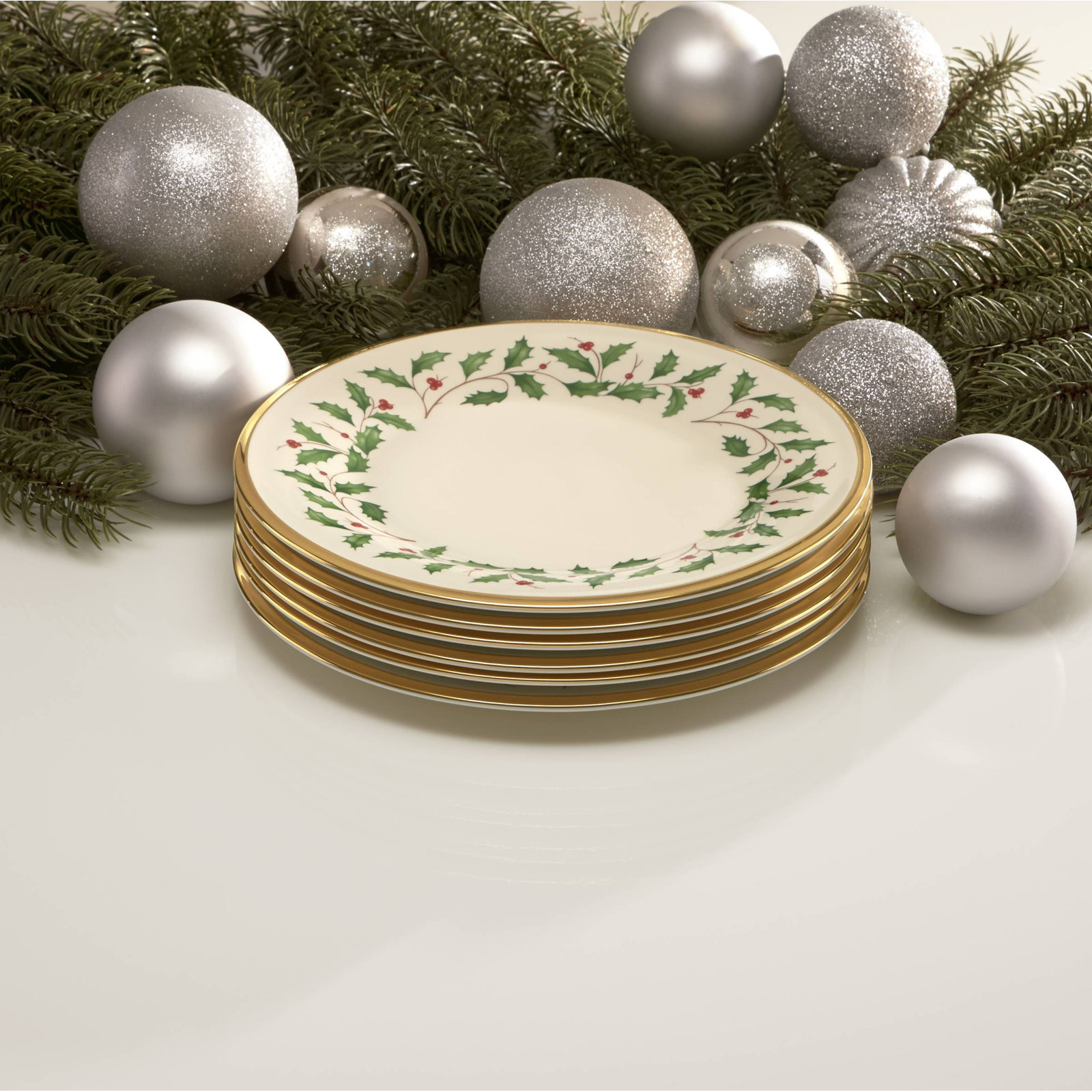 Holiday 8" Porcelain Salad Plate