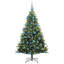 Artificial Hinged Christmas Tree 300 LEDs Green-1603129257-1603129250