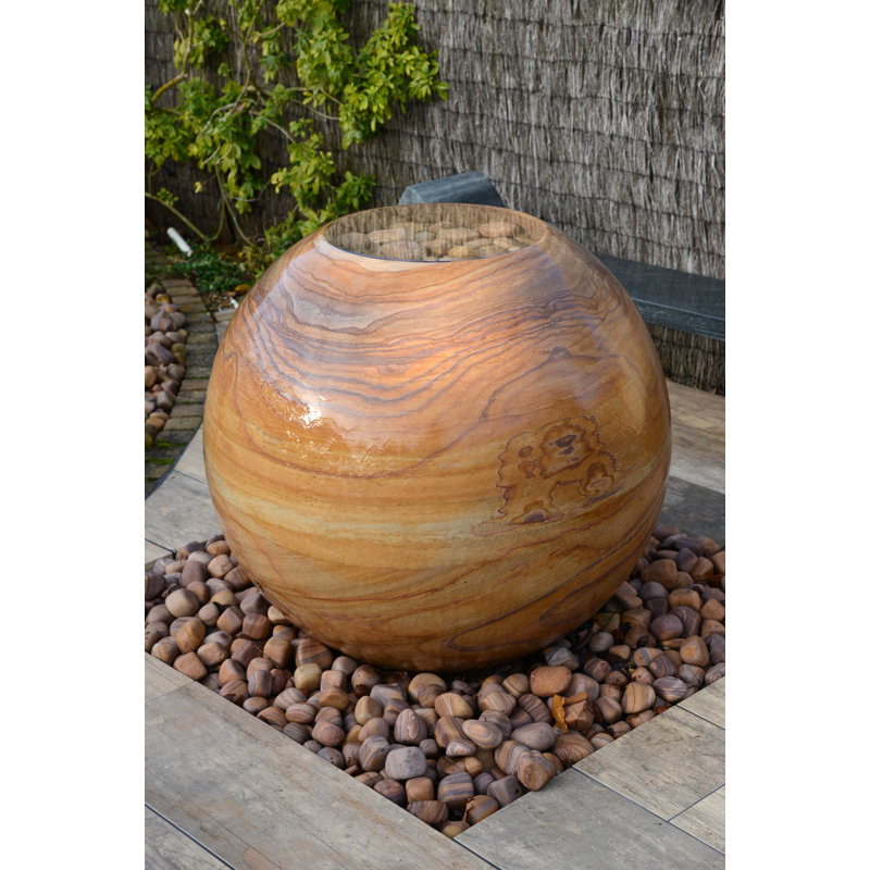 Fike Natural Stone Weather Resistant Floor Fountain