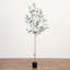 Artificial Slim Minimalist Olive Tree-394877181