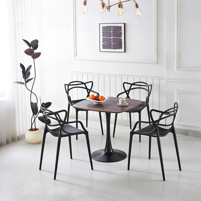 5 Piece Dining Set (Black)