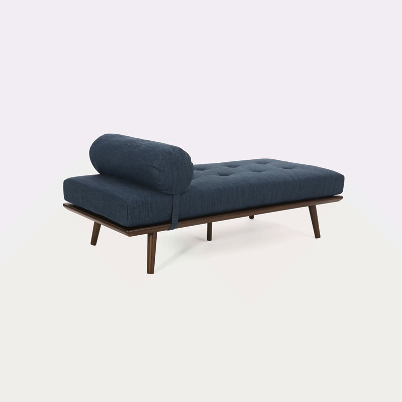 CHAISE LOUNGE, Blue Fabric