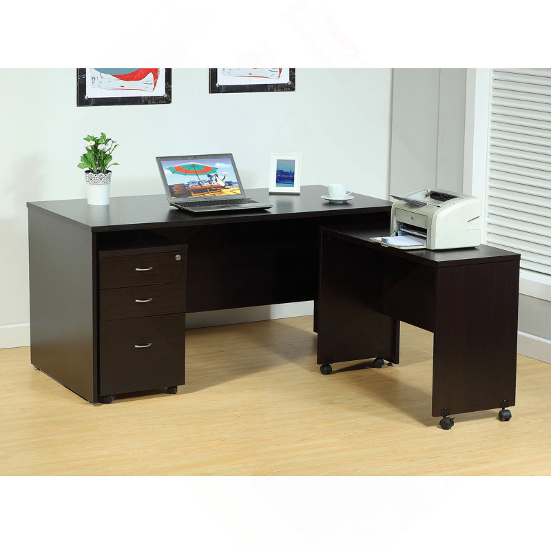 Support d'imprimante mobile, bureau d'ordinateur, bureau à domicile, Espresso