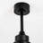 Hot Sales 52 Inch Modern Black Ceiling Fan With Light 3 Solid Wood Blades Remote Control Reversible DC Motor With Dimmable LED