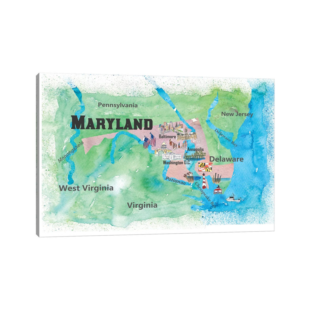 Maryland Travel by Markus & Martina Bleichner - Wrapped Canvas Print