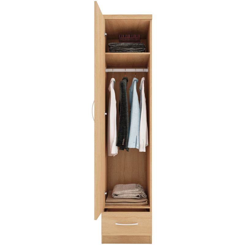 Cascio 1 Door Wardrobe, Natural