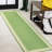 James Modern Border Stripe Green/Cream Indoor/Outdoor Rug-487428525