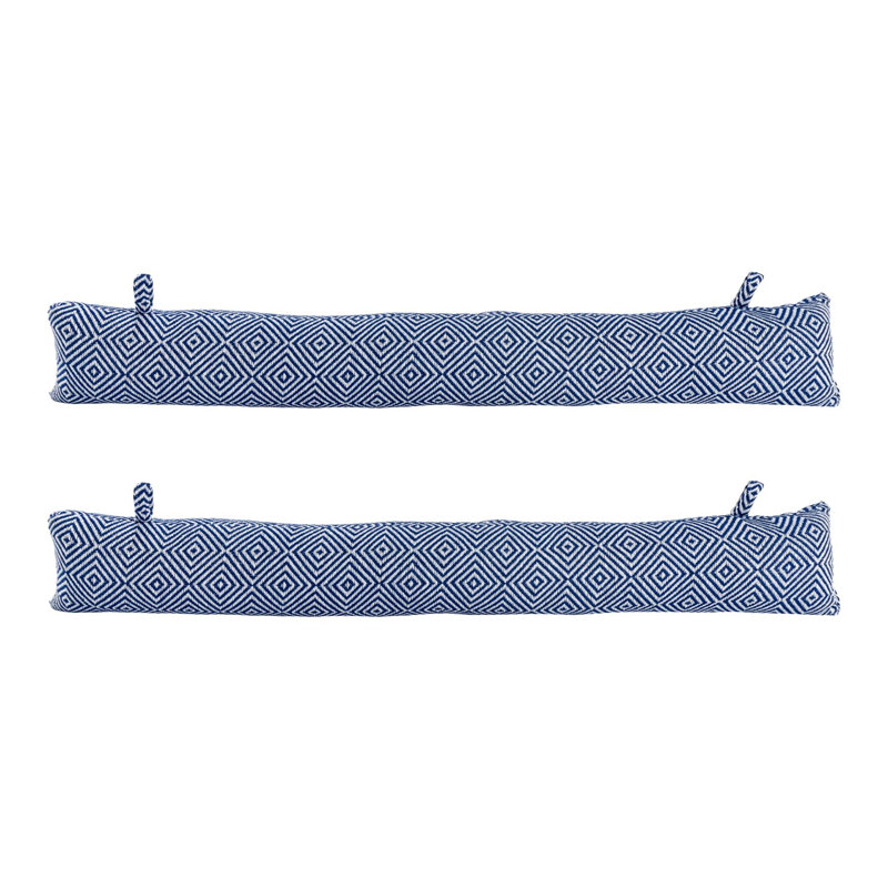 Nicola Spring - Chevron Draught Excluders - 80cm, Blue