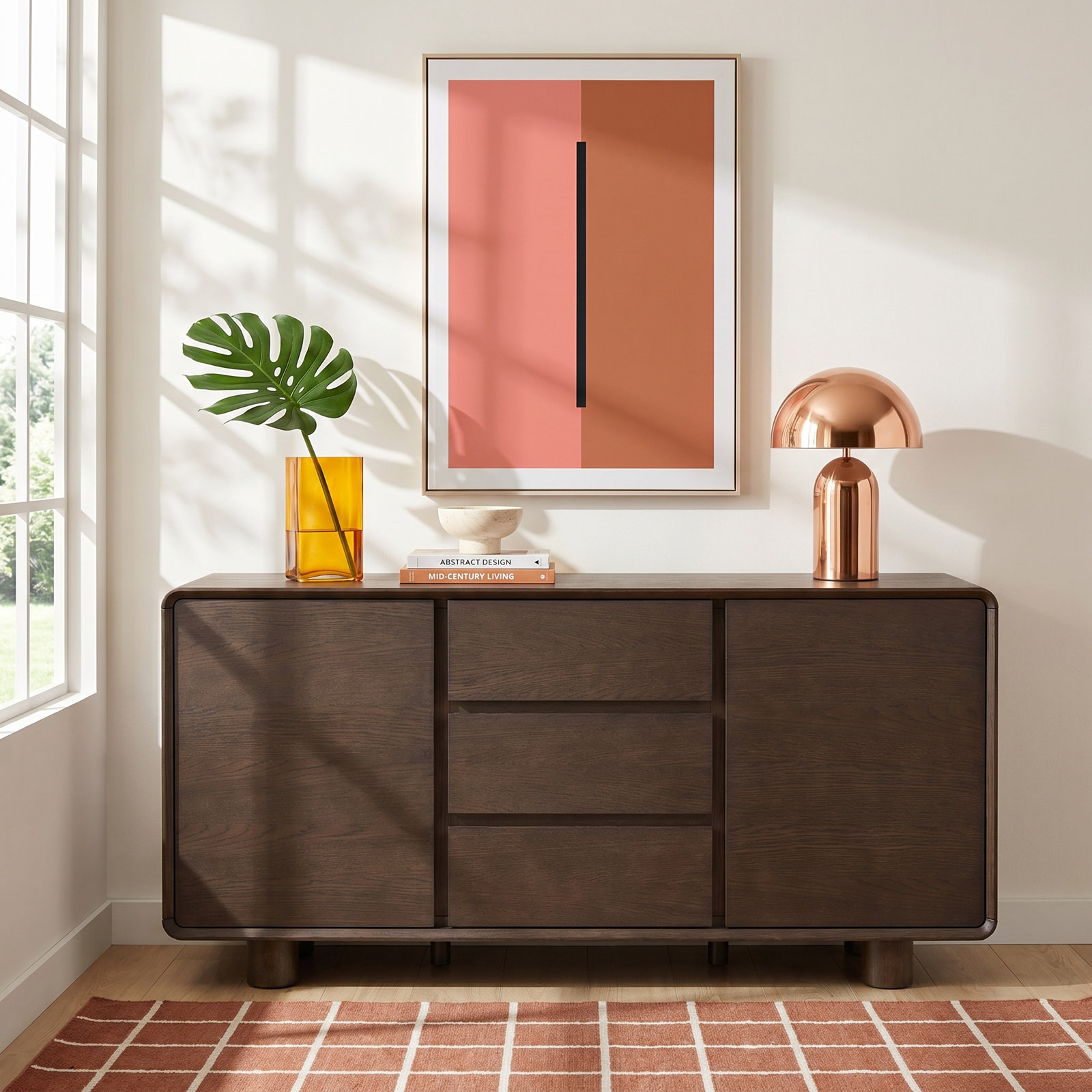 Oak 3-Drawer Sideboard